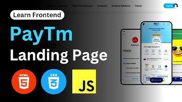 How To Make Paytm Landing Page Clone Using HTML CSS and JavaScript | Part-11 |  @upcoding