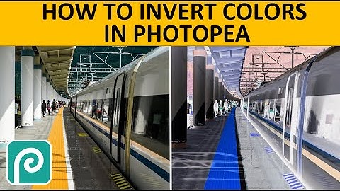 How to INVERT COLORS of an Image in Photopea (Create Negative Effect)