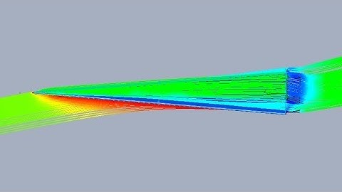 SolidWorks Flow Simulation - Simplist Flat-Surface Spaceplane Design Gliding