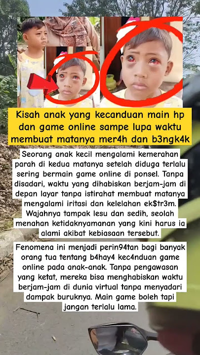 kisah anak kecanduan main game sampe lupa waktu