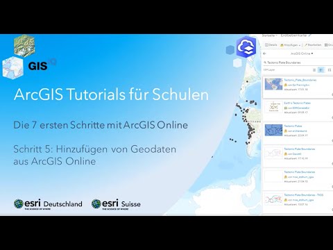 Die 7 ersten Schritte mit ArcGIS Online - Schritt 5: Hinzufügen von Geodaten aus ArcGIS Online