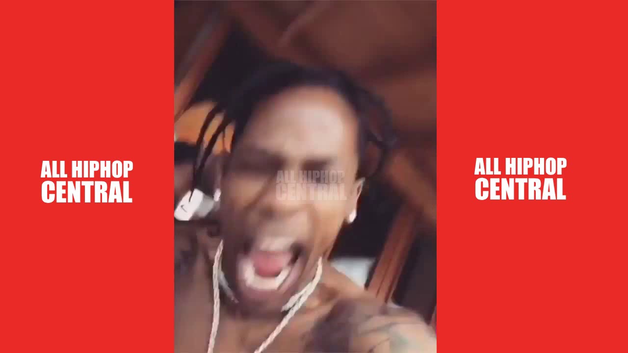 Travis Scott Performs While On A Roller Coaster