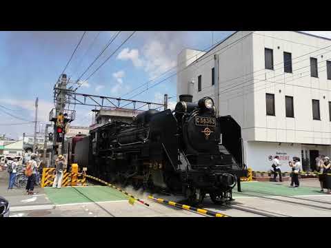 秩父鉄道　SL パレオエクスプレス 御花畑駅発車（汽笛音量注意）