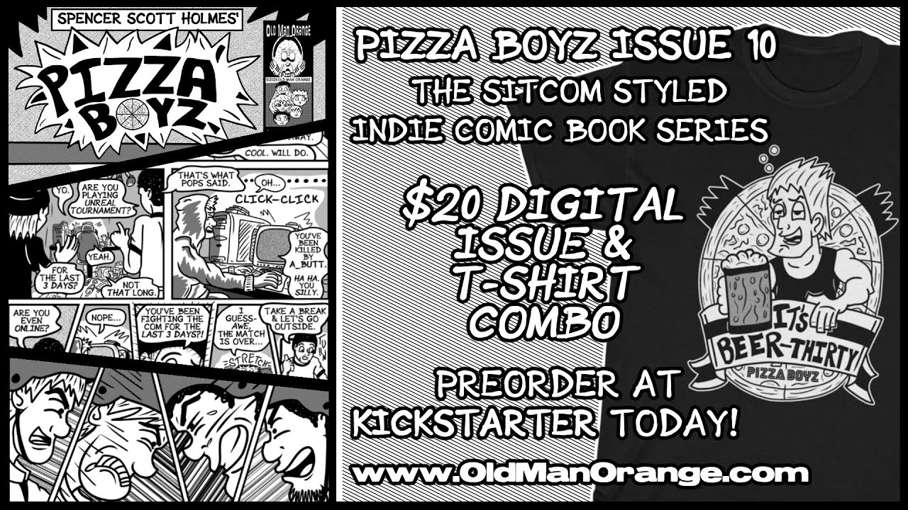 Pizza Boyz Issue 10 on Kickstarter Trailer - The Sitcom Styled Indie Comic Book Series