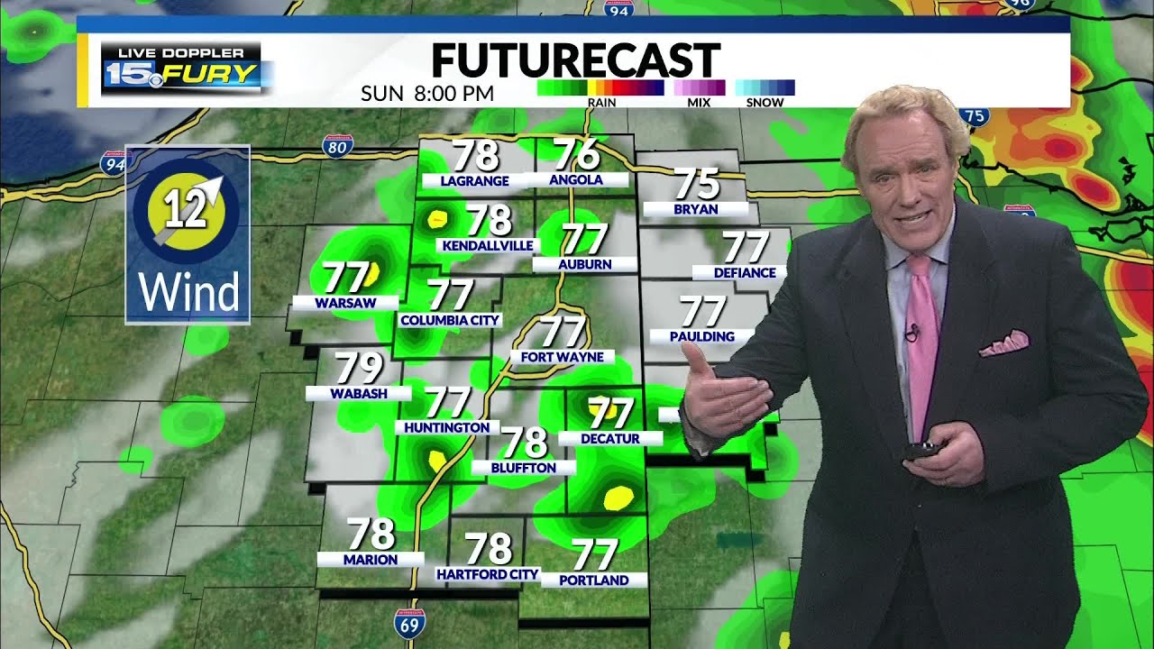 Thunderstorms ending early this evening - YouTube