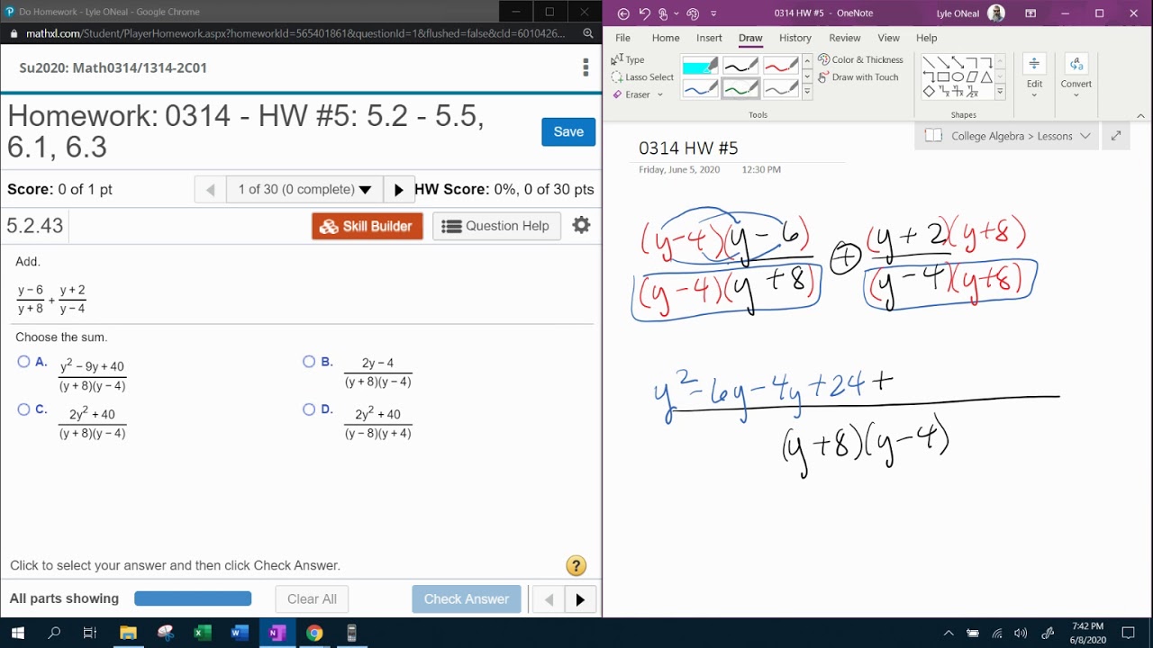 College Algebra Coreq - HW 5: Question 6 - MyLab Math - YouTube