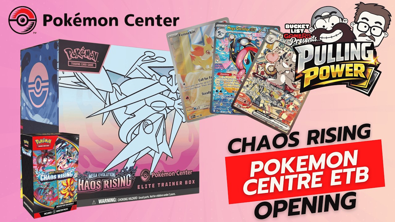 Opening a Pokémon Center Chaos Rising ETB So You Don't Have To