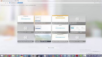 Registration and Login system using php with mysqli Lesson 1/2 in urdu hindi