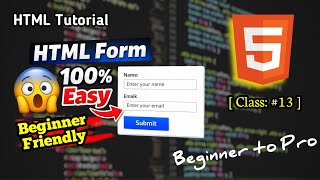 HTML Form Tutorial in Bengali | Form Tag, Input, Label, Action Method Explained 🔥