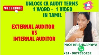 UNLOCK CA AUDIT KEY TERMS – 1 WORD 1 VIDEO – TERM - EXTERNAL VS INTERNAL AUDITOR