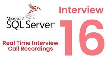 Ms SQL Server DBA Experienced Interview Questions And Answers - Interview 16