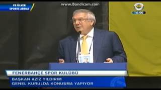 Fenerbahçe Kongresi Aziz Yildirim 30.01.2015