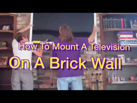 Youtube How Do You Mount A Tv On A Brick Wall