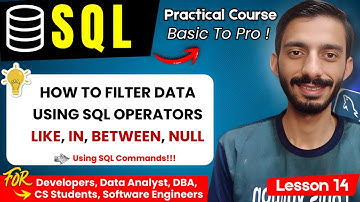 Master SQL Filtering: LIKE, IN, BETWEEN & NULL Explained in Minutes!