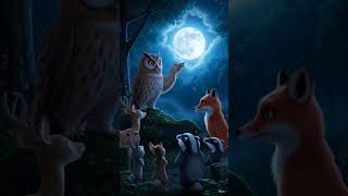 🦊 The Clever Fox and the Moon Mystery 🌕✨ | Funny Moral Story 😂 #CleverFox #AnimalStory #MoralStory