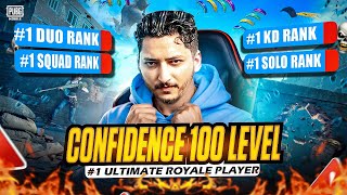 Confidence Level 100 😎| All #1 Titles In Ultimate Royale | Pubg Mobile | How Brand