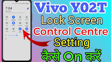 Vivo Y02T Lock Screen Control Centre Setting Kaise On Kare //Control Centre Lock Screen In Vivo Y02T