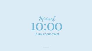 10-Minute Flip Clock Timer 🩵 | Study & Focus | Soft Seconds screenshot 1