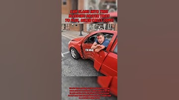 Car SLAMS Into Tree, Bleeding Driver Tries to FLEE, Biker Calls Cops! | @thegrayphantom on TikTok