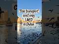The 1 AED transport in Dubai! #shorts #dubai #abraride #boat #youtubeshorts #viral #trending