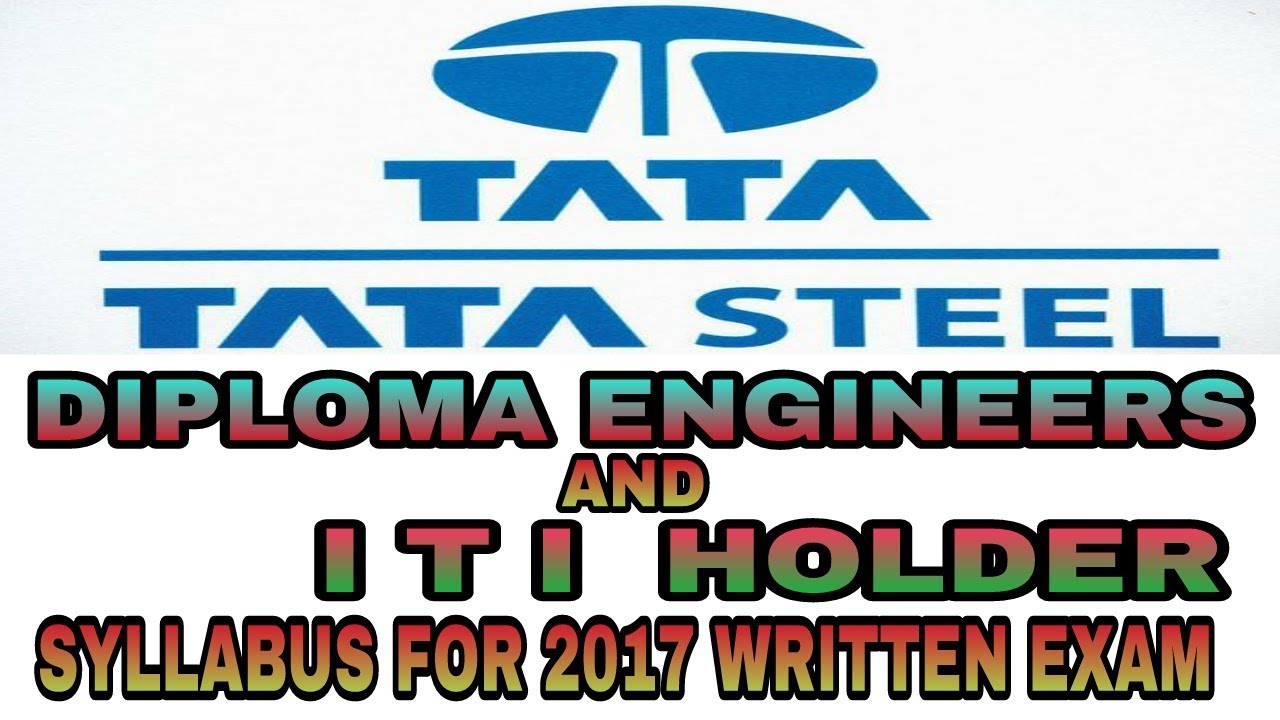 Tata steel Diploma engineers & ITI holders syllabus for written Exam