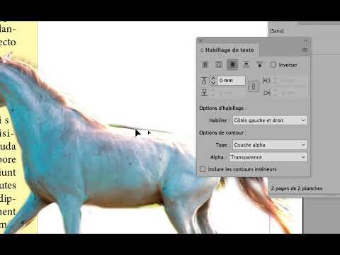 part 05   habillage de texte dans InDesign avec des images détourées ou pas