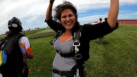 Debra Anderson - Tandem Skydive at Skydive Indiana...