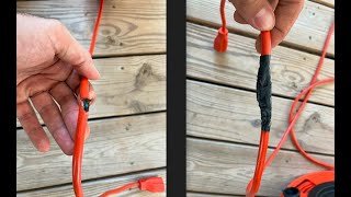 Fix Cut or Damaged Extension Cord Using Electrical Tape
