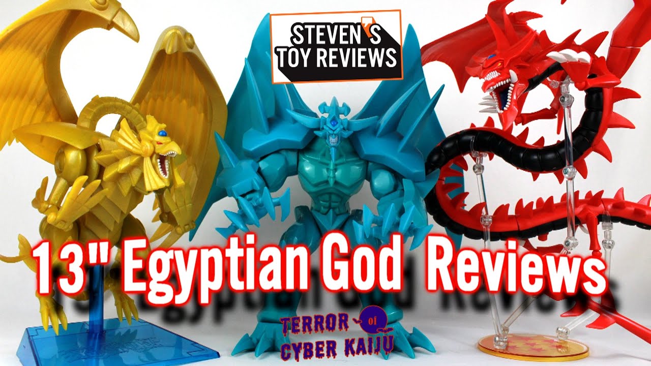 Yu-Gi-Oh! Mattel 13 Egyptian God Models Obelisk, Slifer, and Ra