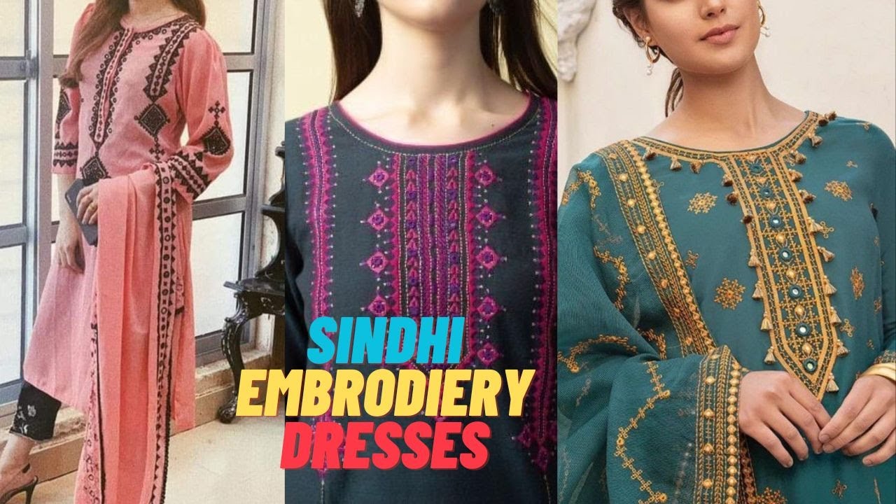 Sindhi Embroidery Dress Design beautiful dresses designs/ideas LBO