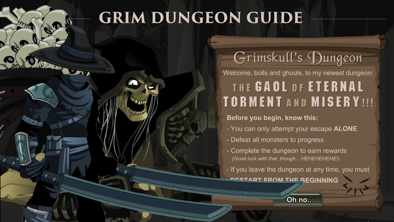 AQW Grimskull Dungeon DoT Class Guide