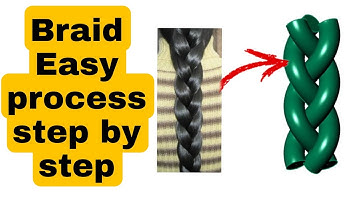 Easy Braid making process|| step by step||matrix 9|| #tutorial 04