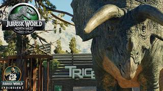 Building a REAL ZOO HABITAT for Triceratops in Standard Mode! | Jurassic World Evolution 3