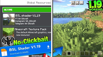 Official Bsl Shader For Minecraft Pe 1.19 ( Render Dragan Support )