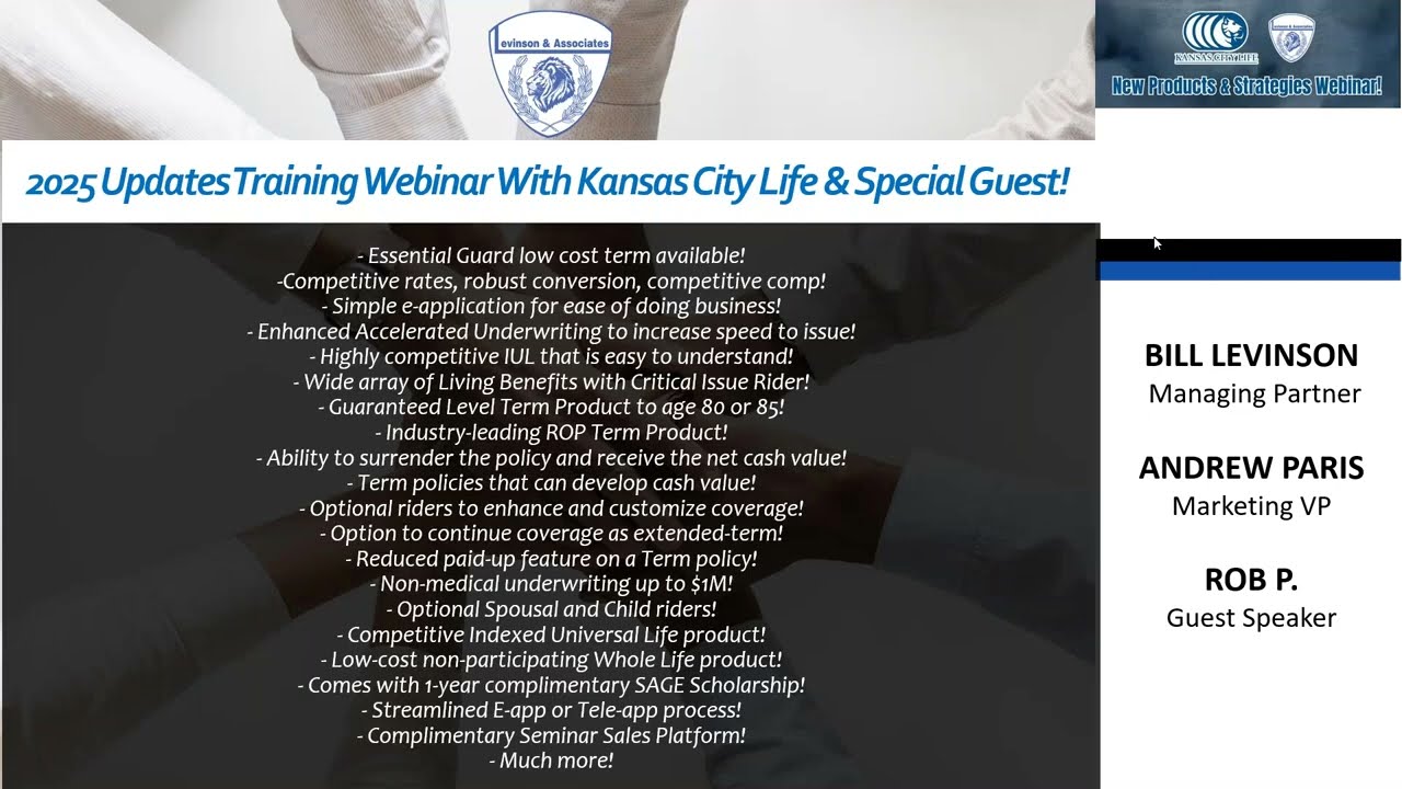 2025 Updates Training Webinar With Kansas City Life & Special Guest!