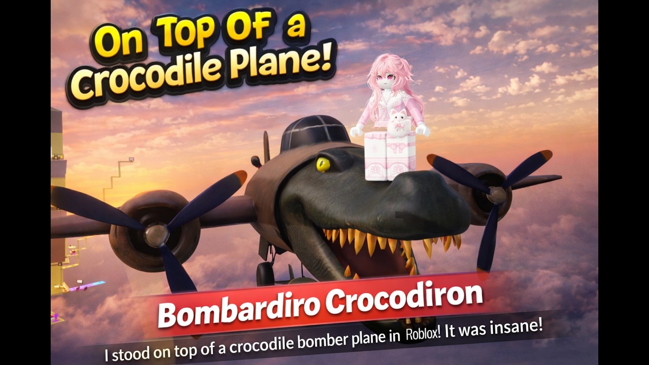 I Climbed Bombardiro Crocodiron in Roblox! 😱