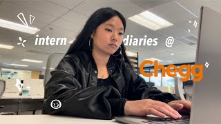 SUMMER INTERN VLOG as a marketing intern @ CHEGG 🎧🍊