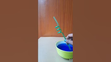 Interesting science Experiment with Water and Straw 💦 #viral #ytshorts #shorts #experiment #diy