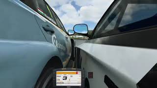 Tobias Th and Stefano Demichelis maneuver Tugas Racing Academy