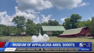Museum of Appalachia celebrating independence with anvil shoots