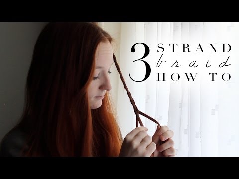 How To English Braid (braid with 3 strands)
