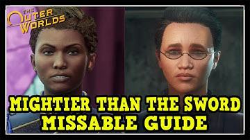 The Outer Worlds Mightier than the Sword & The Cartographer MISSABLE Walkthrough Guide