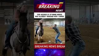 Teenage girl STABBED 3 HORSESat a barrel racing event!#breakingnews #fyp #barrelracer #horse