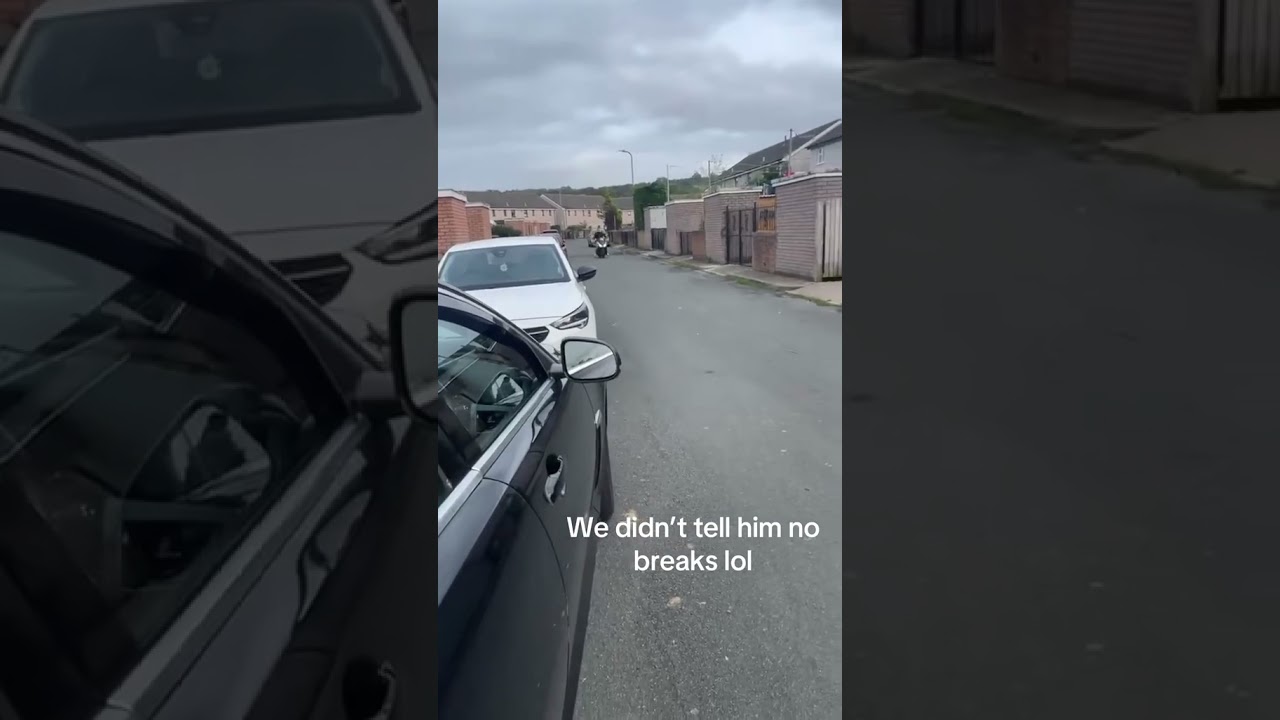 Use your brakes 🤣🏍️