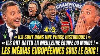 🚨 LES MÉDIAS EUROPÉENS SOUS LE CHOC! LE PSG EST DOUBLE CHAMPION D'EUROPE APRÈS AVOIR BATTU ARSENAL!