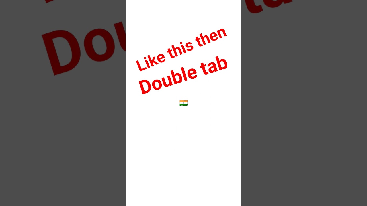 like this when double tap#