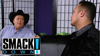 The Rock Sit-Down Interview W Jim Ross Following Rikishis I Did It For The Rock - Smackdown