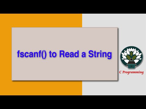 fscanf() to Read a String