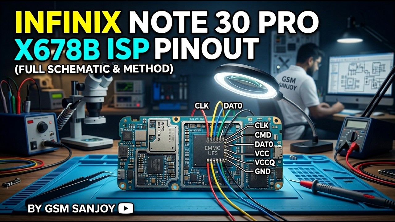 INFINIX NOTE 30 PRO X678B ISP PINOUT BY GSM SANJOY