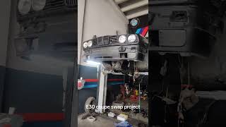 e30 coupe swap project M54 engine loading... #bmw #e30#swap#tunning #megakon#m3#automobile#mechanic
